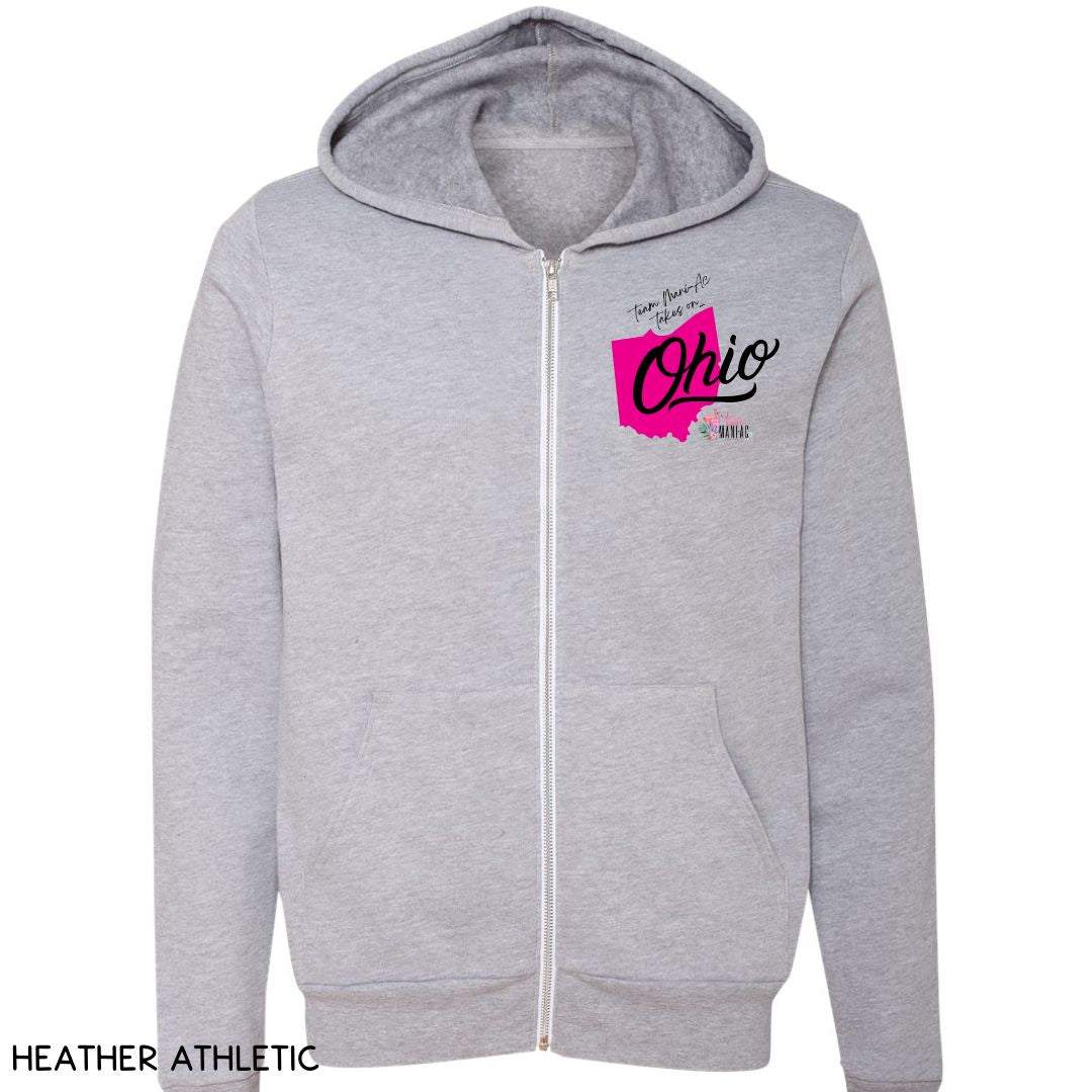 Team Mani-ac United - Unisex Adult Zip Up Hoodie