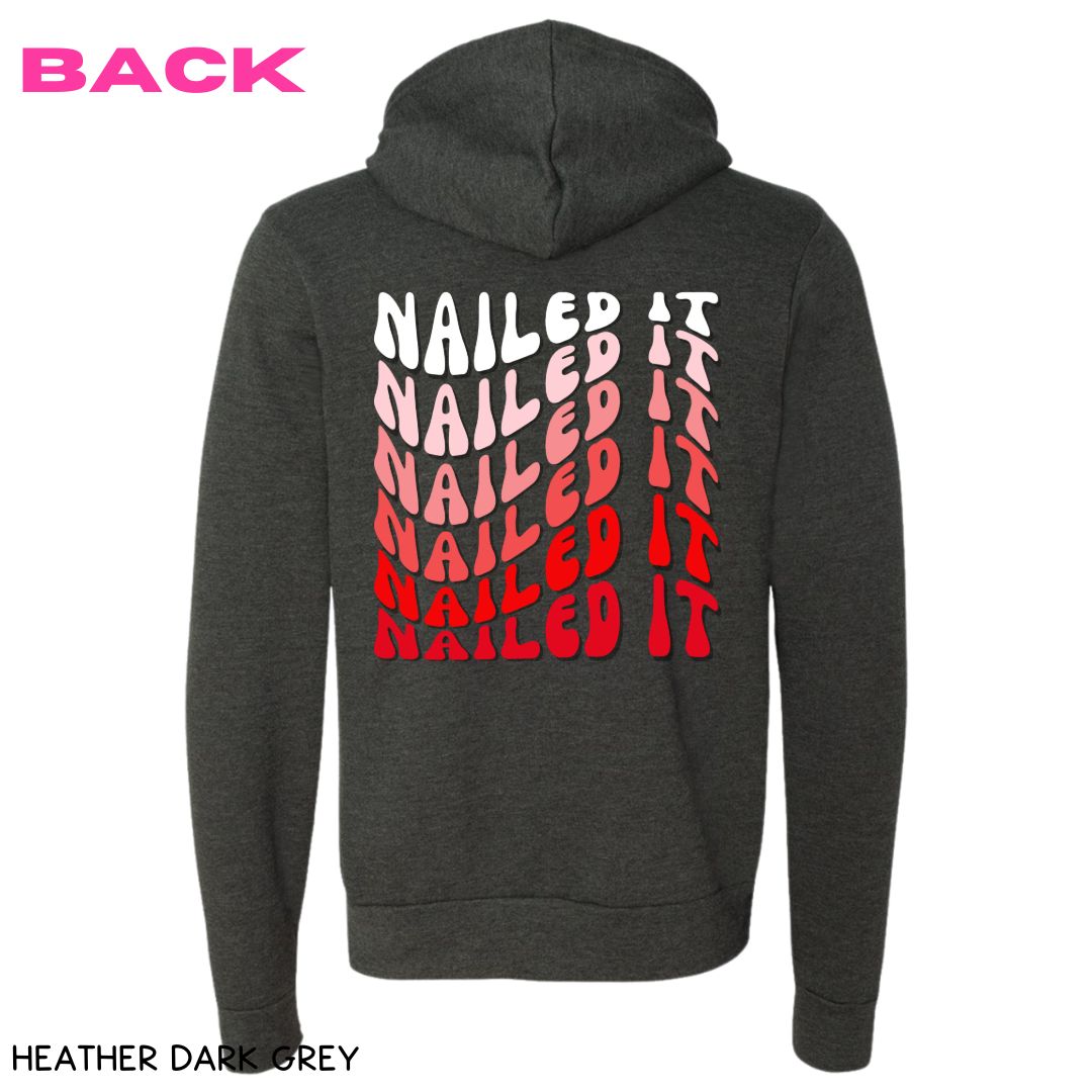 Team Nailed It - Unisex Adult Zip Up Hoodie