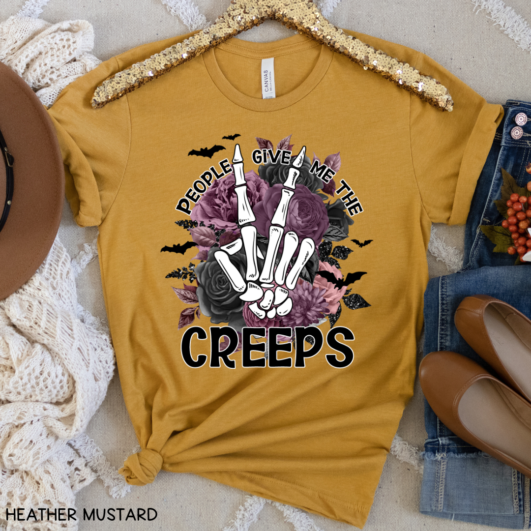 Halloween - Adult Tee - People Give Me The Creeps