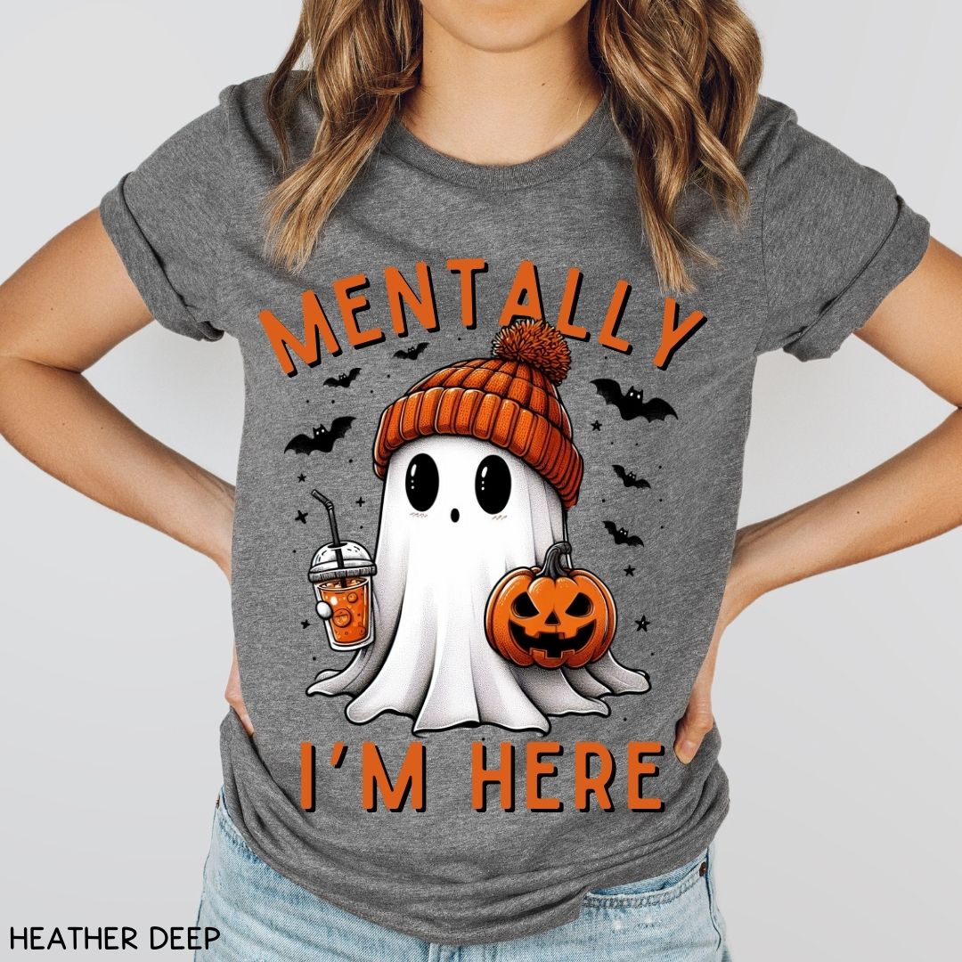 Fall - Mentally I'm Here - Unisex Adult Tee