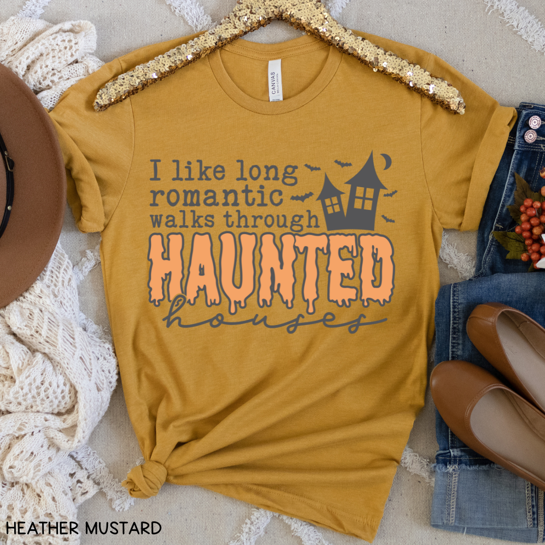 Halloween - Adult Tee - Haunted Houses