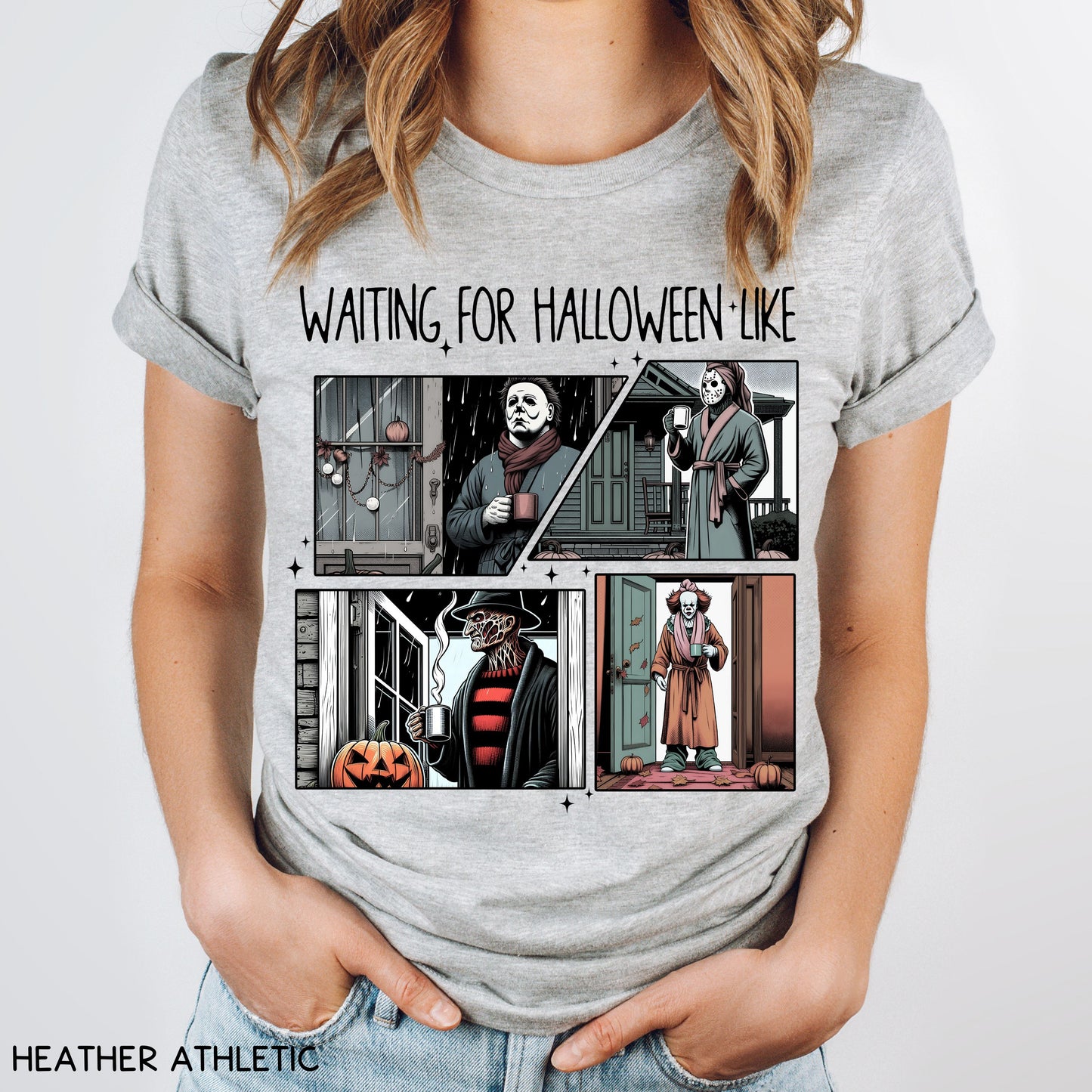 Halloween - Villains Waiting For Halloween - Unisex Adult Tee