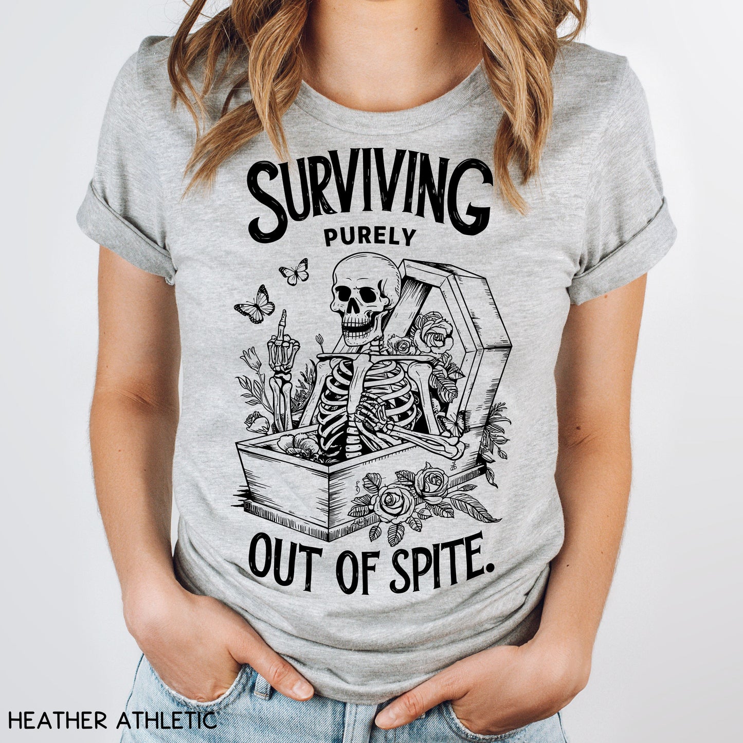 Surviving Purely Out Of Spite - Unisex Adult Tee