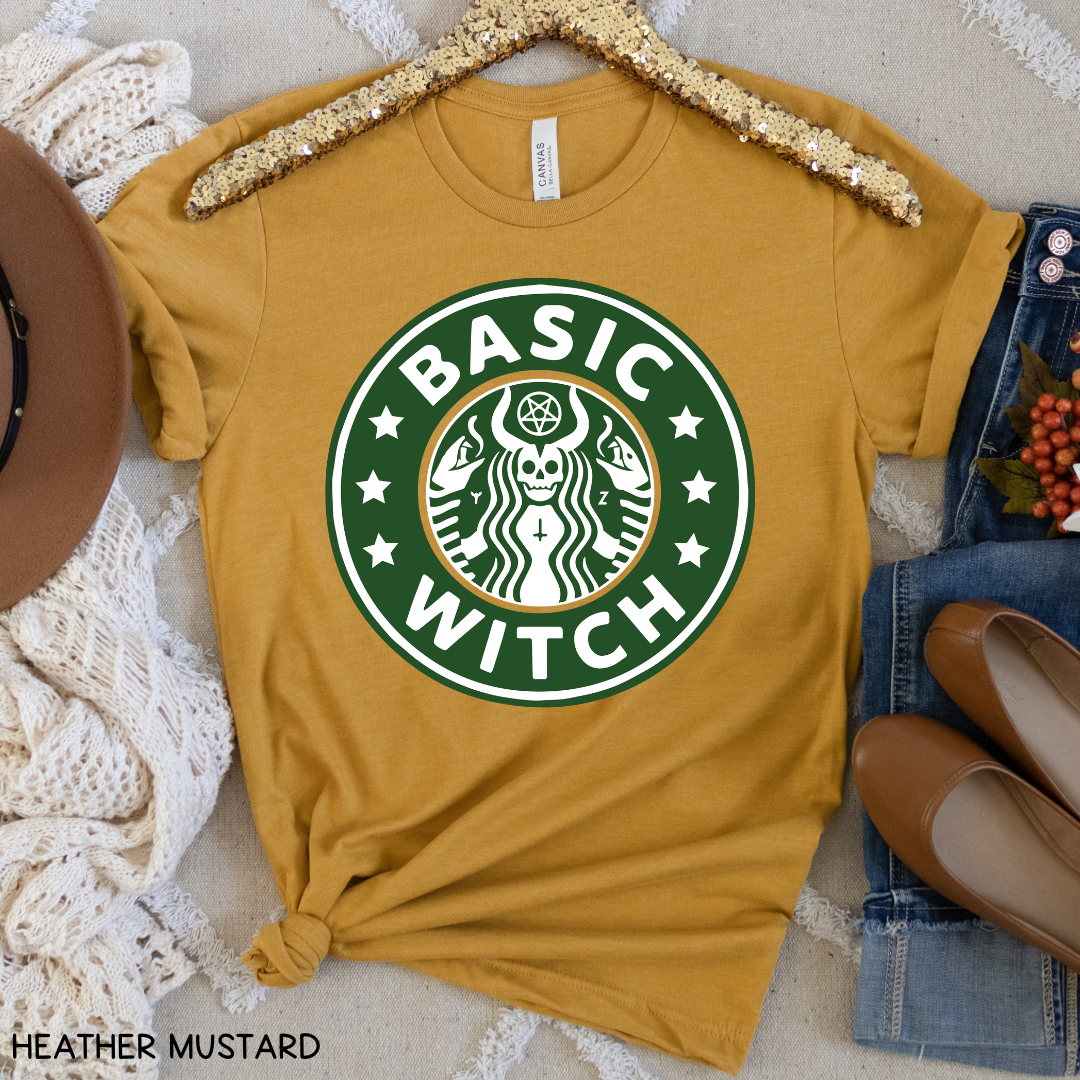 Halloween - Adult Tee - Starbucks Basic Witch