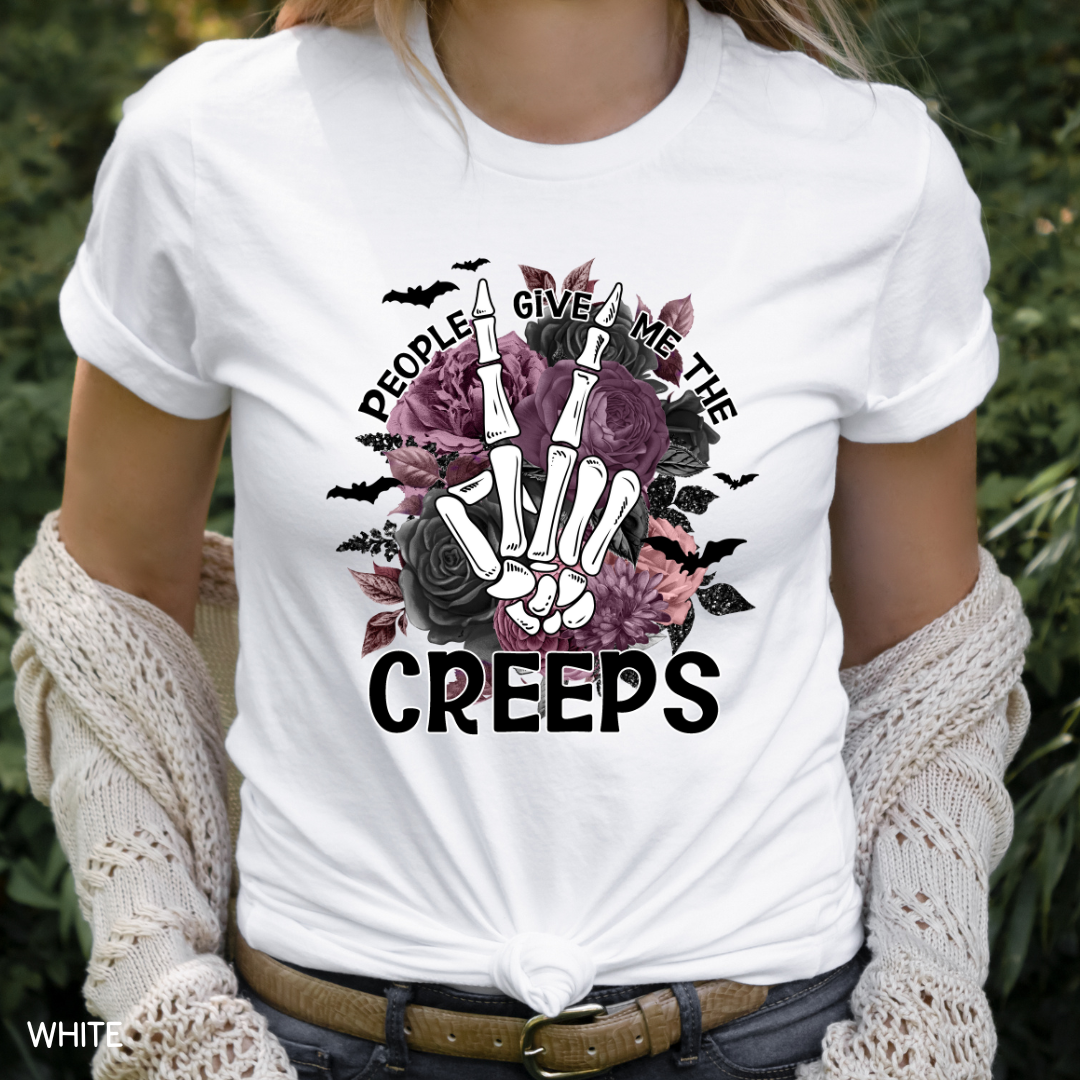 Halloween - Adult Tee - People Give Me The Creeps