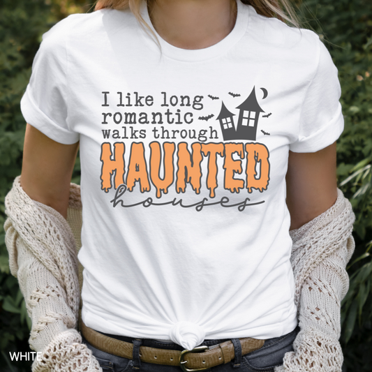 Halloween - Adult Tee - Haunted Houses