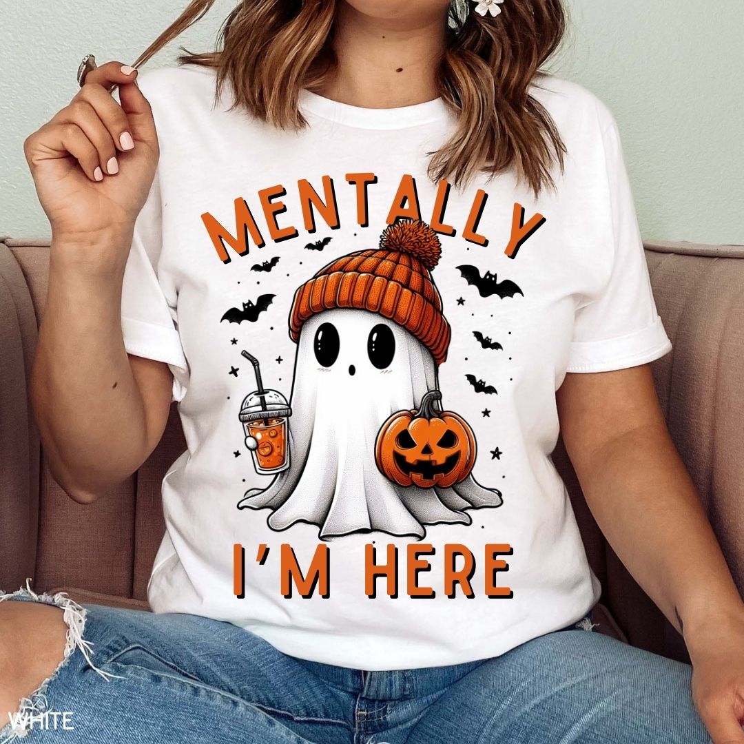 Fall - Mentally I'm Here - Unisex Adult Tee