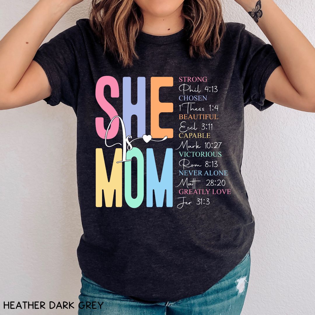 She Is Mom - Unisex Adult Tee