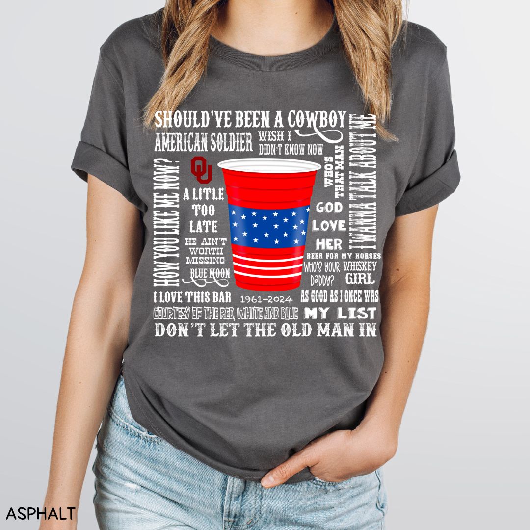 Toby Keith Songs - Unisex Adult Tee