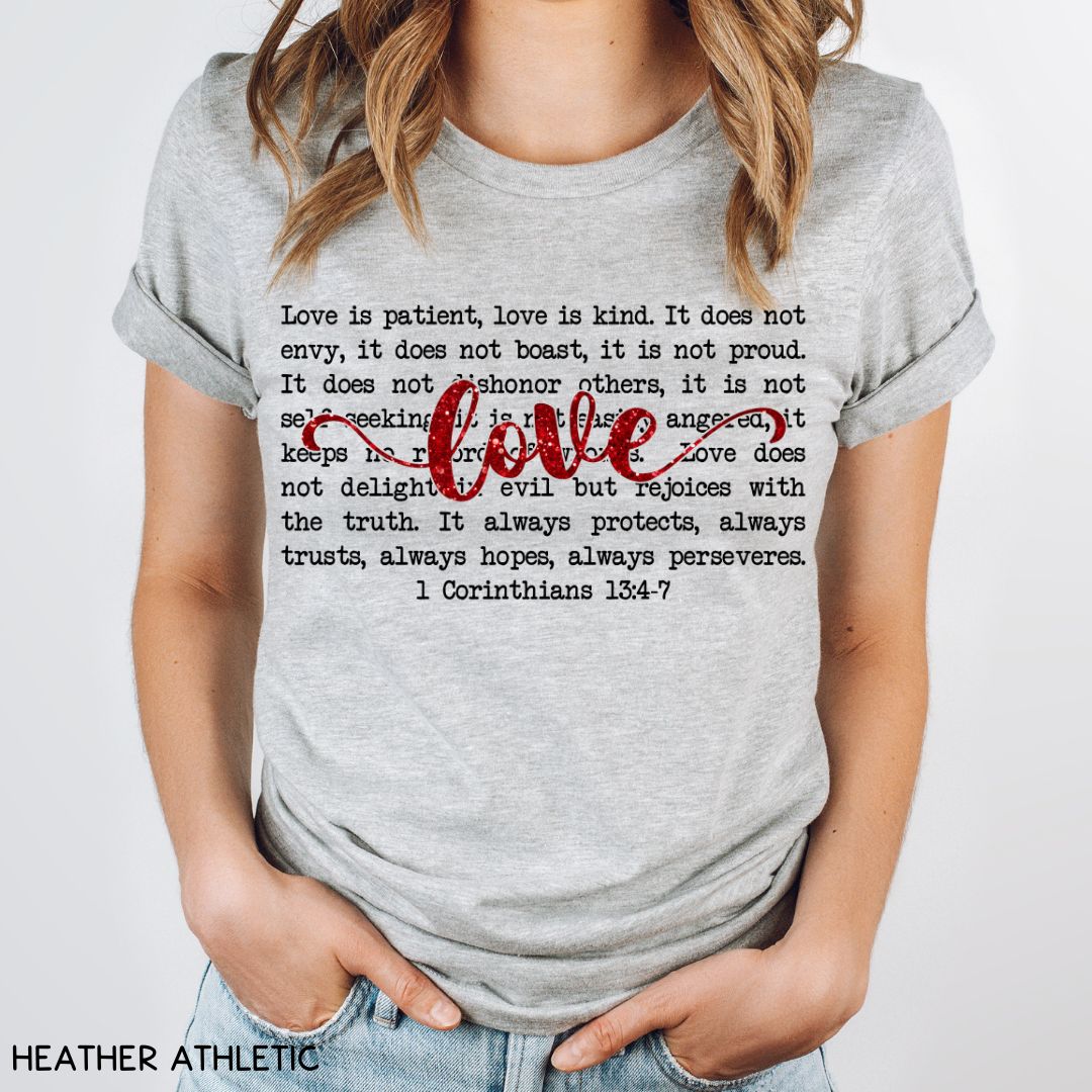 1 Corinthians Love - Unisex Adult Tee