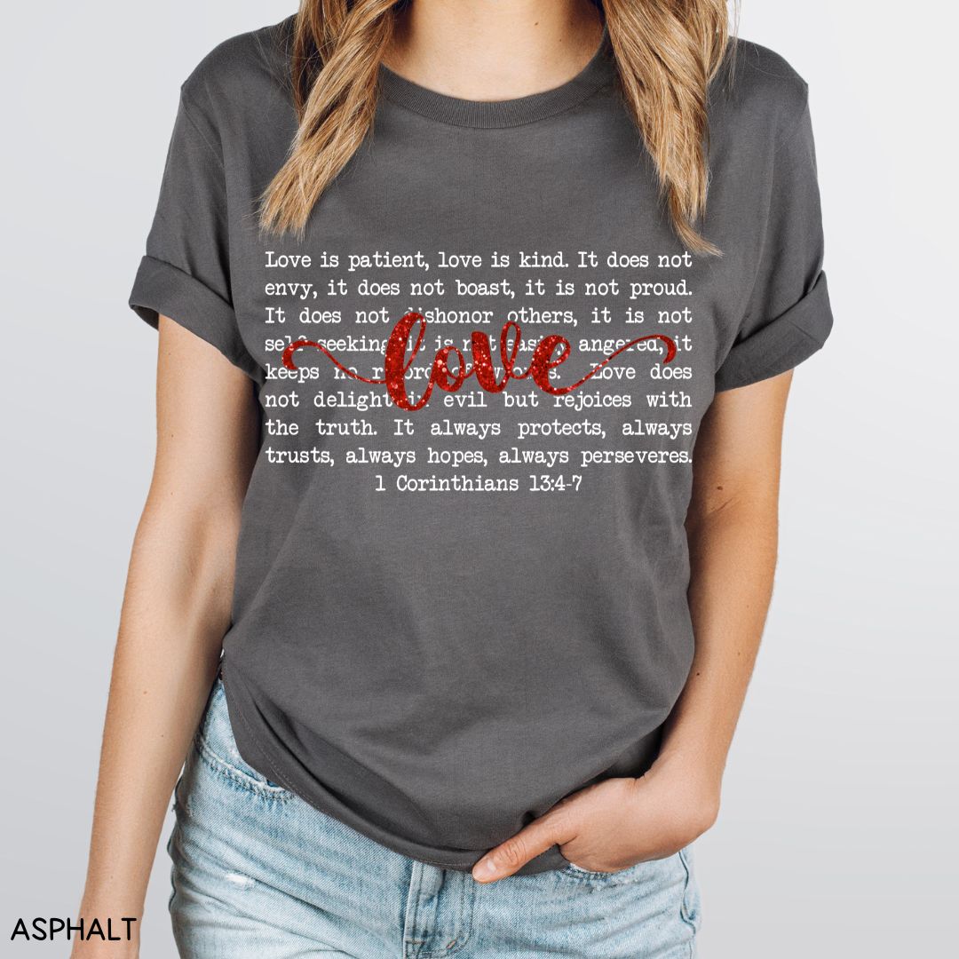 1 Corinthians Love - Unisex Adult Tee