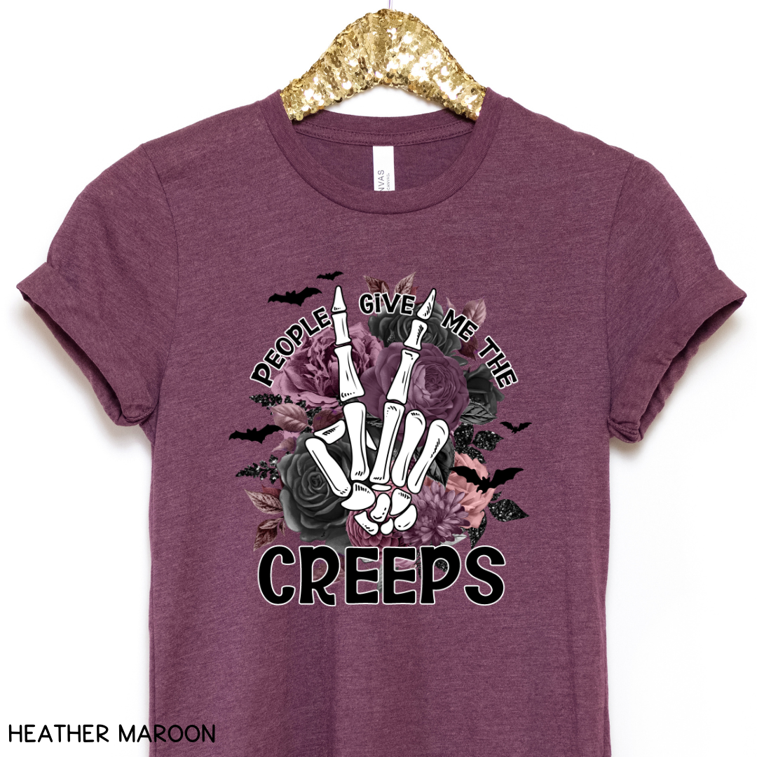 Halloween - Adult Tee - People Give Me The Creeps