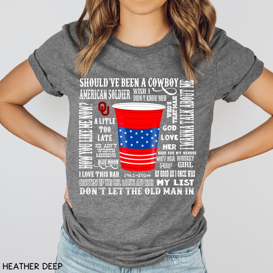 Toby Keith Songs - Unisex Adult Tee