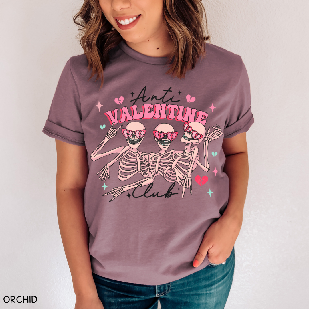 Valentines - Anti Valentine Club - Unisex Adult Tee