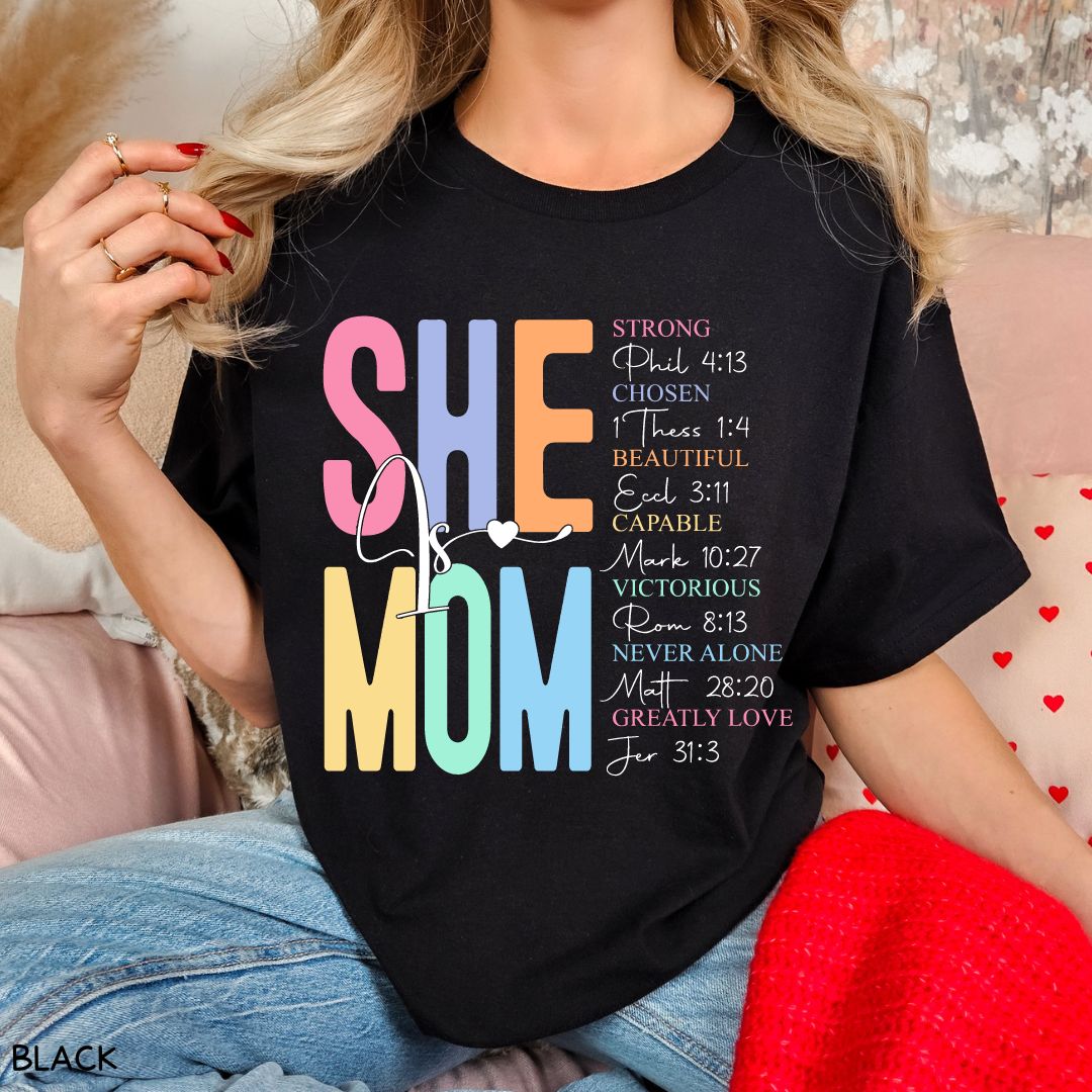 She Is Mom - Unisex Adult Tee