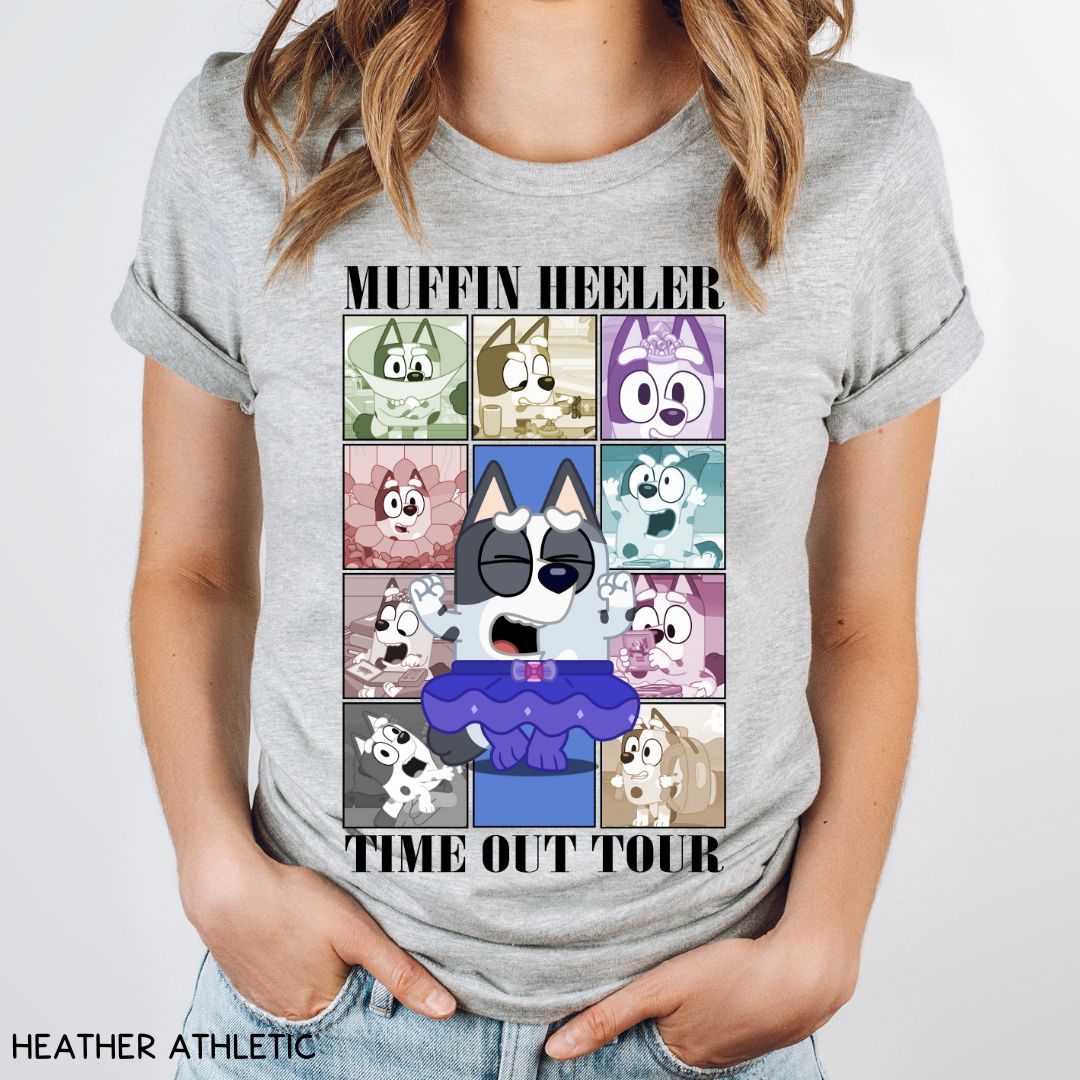 Bluey - Time Out Tour - Unisex Adult Tee