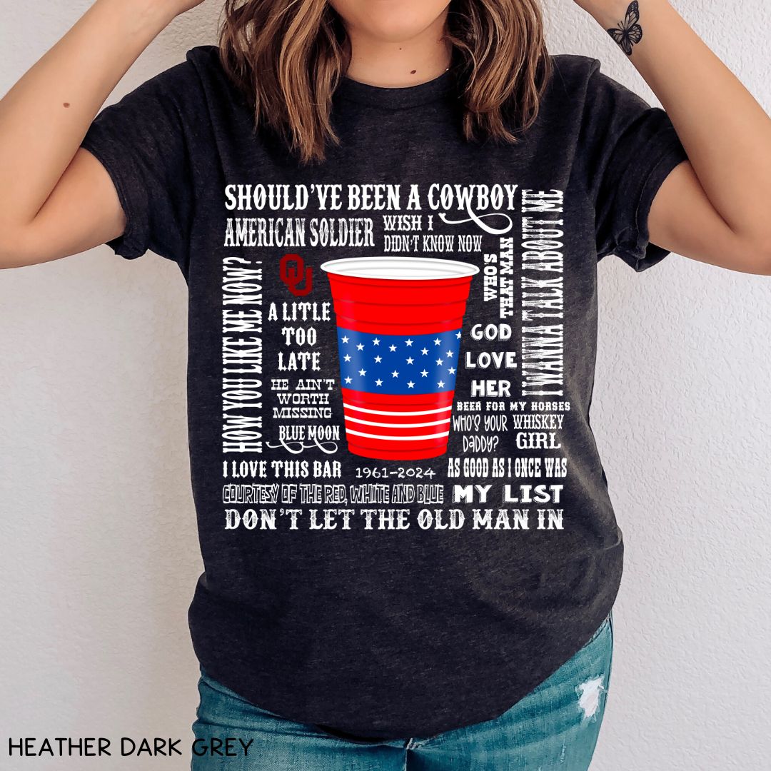 Toby Keith Songs - Unisex Adult Tee