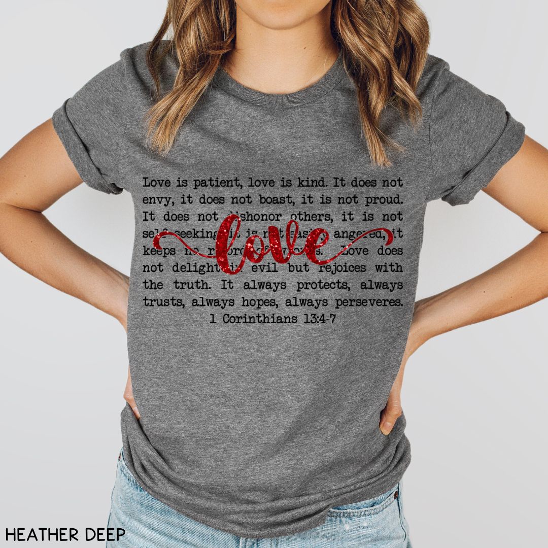 1 Corinthians Love - Unisex Adult Tee