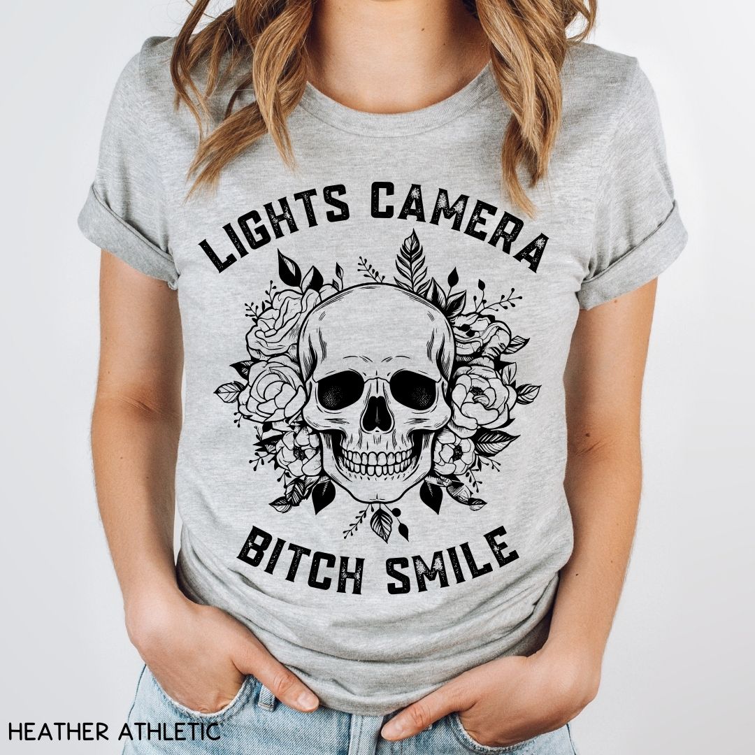 Swiftie - Lights Camera Bitch Smile - Unisex Adult Tee