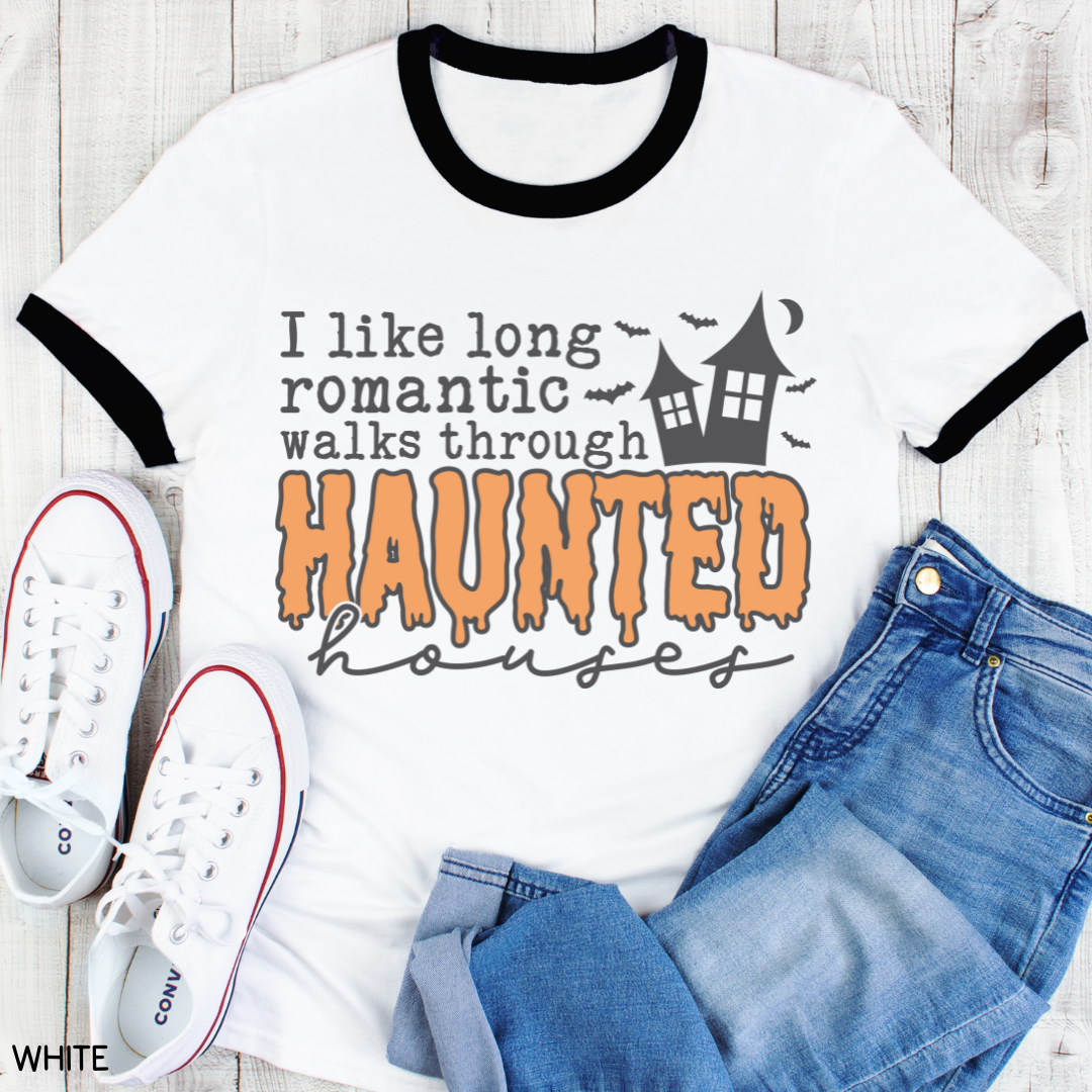 Halloween - Adult Tee - Haunted Houses