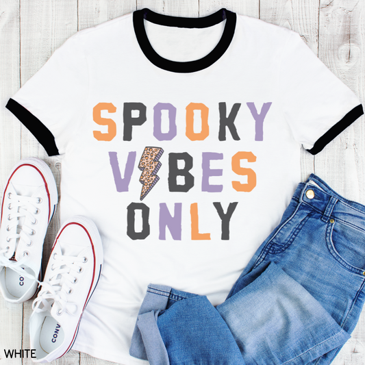 Halloween - Adult Tee - Spooky Vibes Only