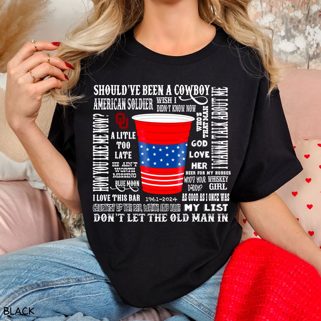 Toby Keith Songs - Unisex Adult Tee