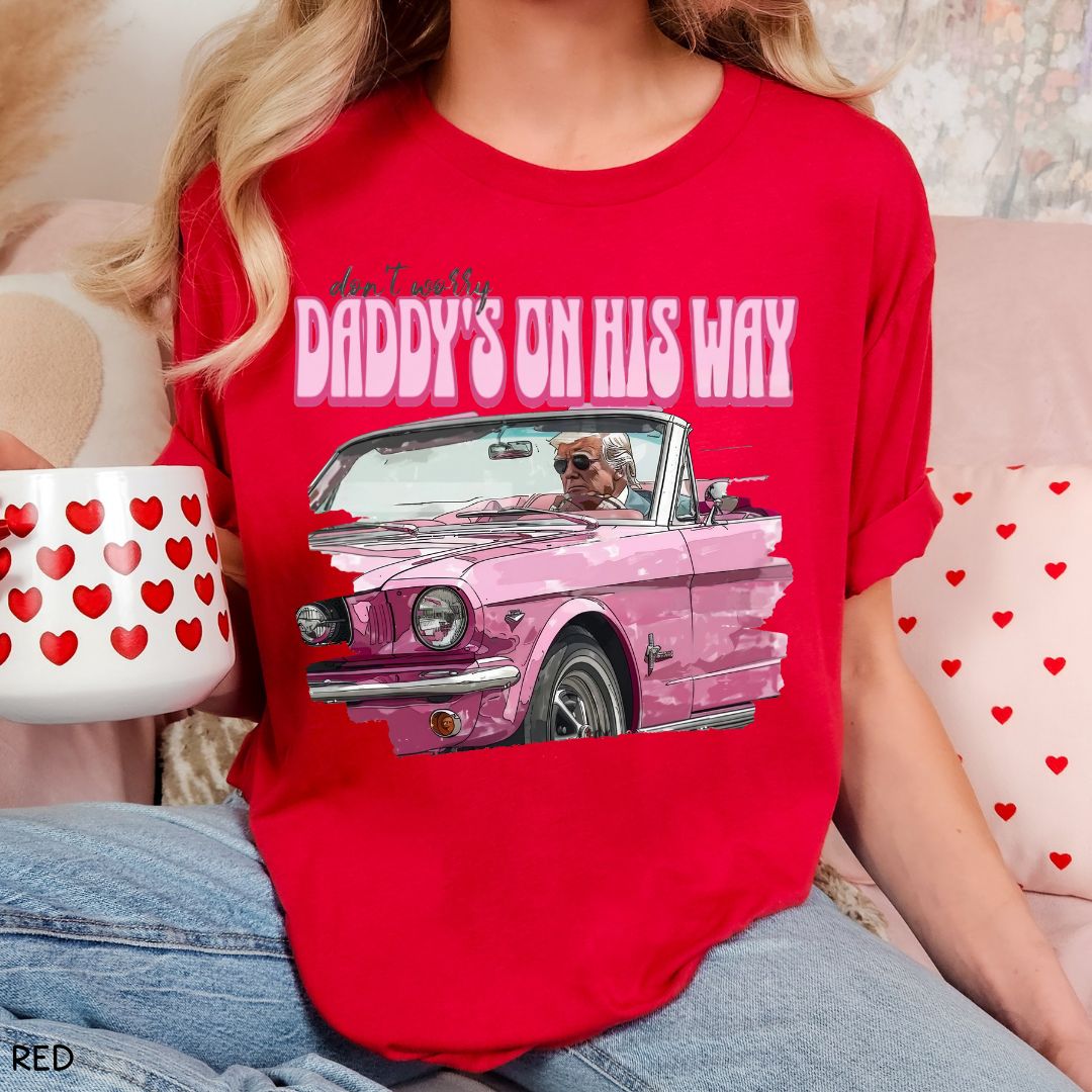 America - Trump Daddy's On His Way - Unisex Adult Tee