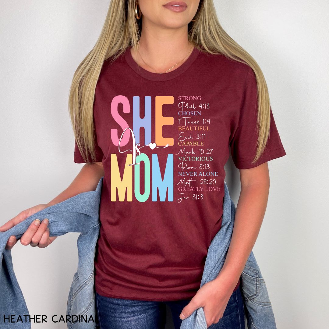 She Is Mom - Unisex Adult Tee