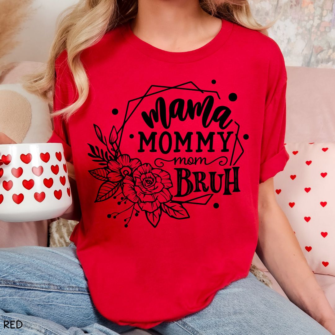 Mama Bruh Floral - Unisex Adult Tee