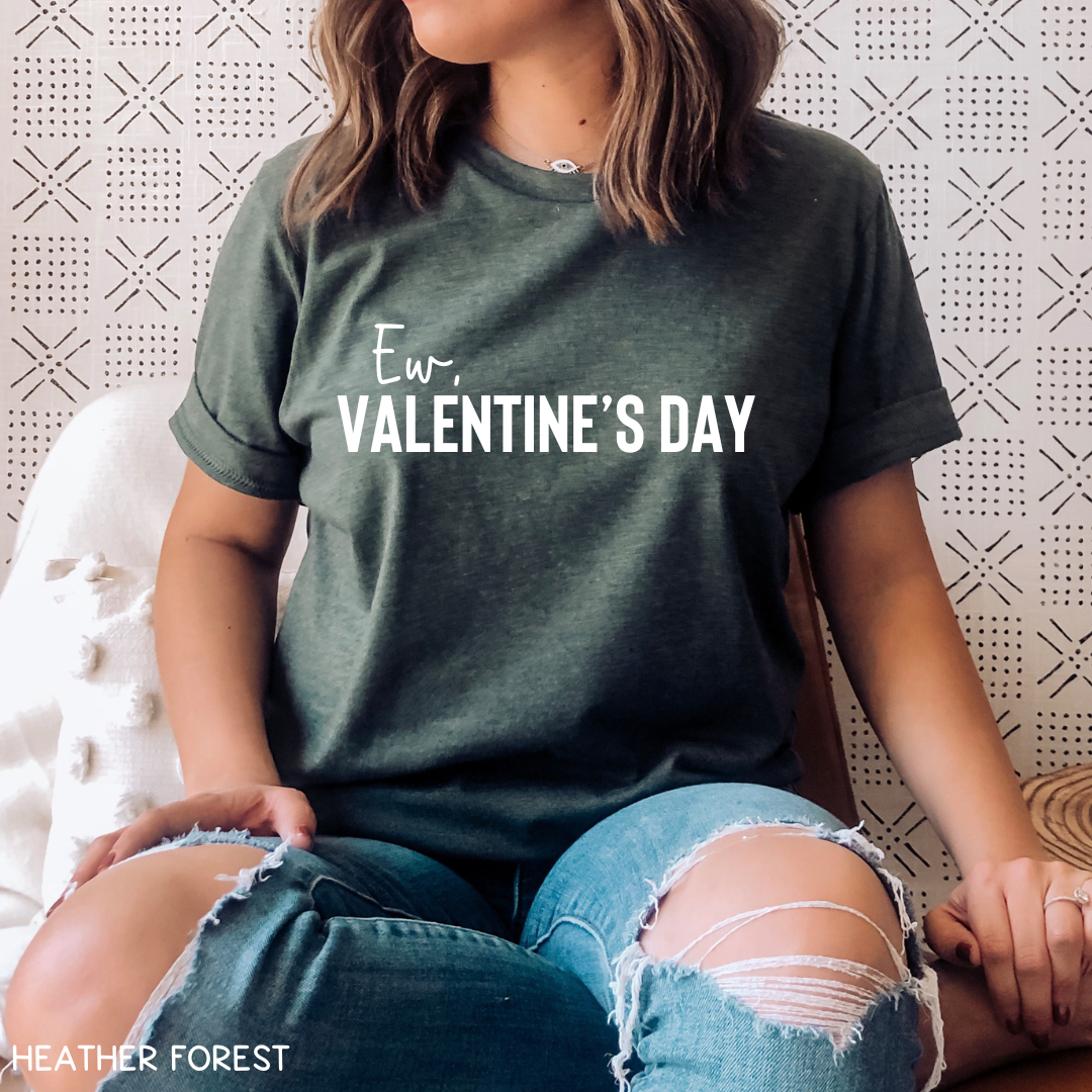 Valentines - Ew Valentine's Day - Unisex Adult Tee