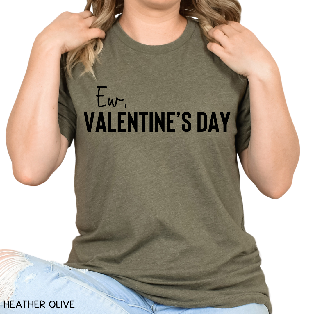 Valentines - Ew Valentine's Day - Unisex Adult Tee