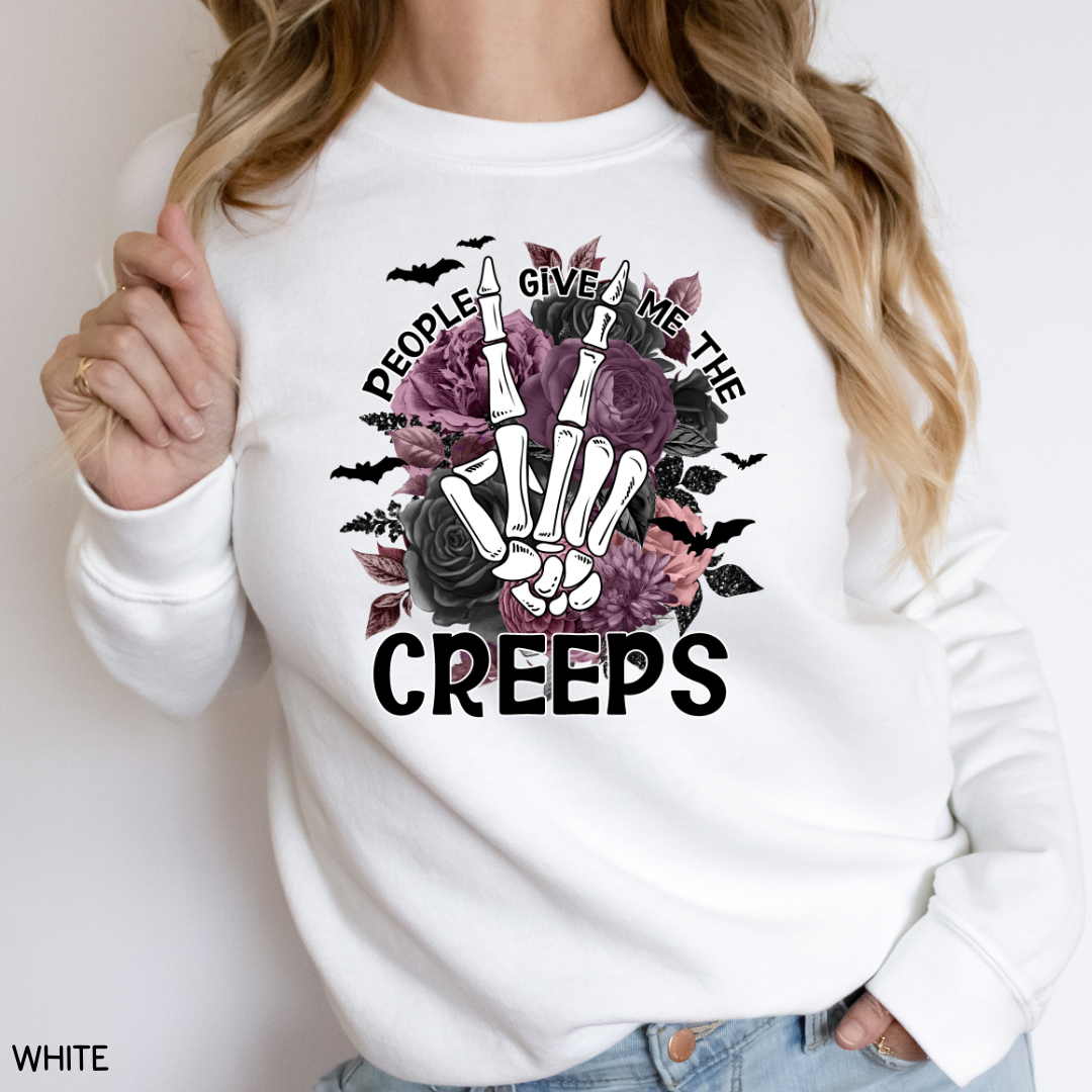 Halloween - Sweatshirt - People Give Me the Creeps