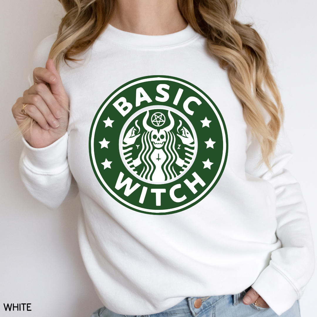 Halloween - Sweatshirt - Starbucks Basic Witch