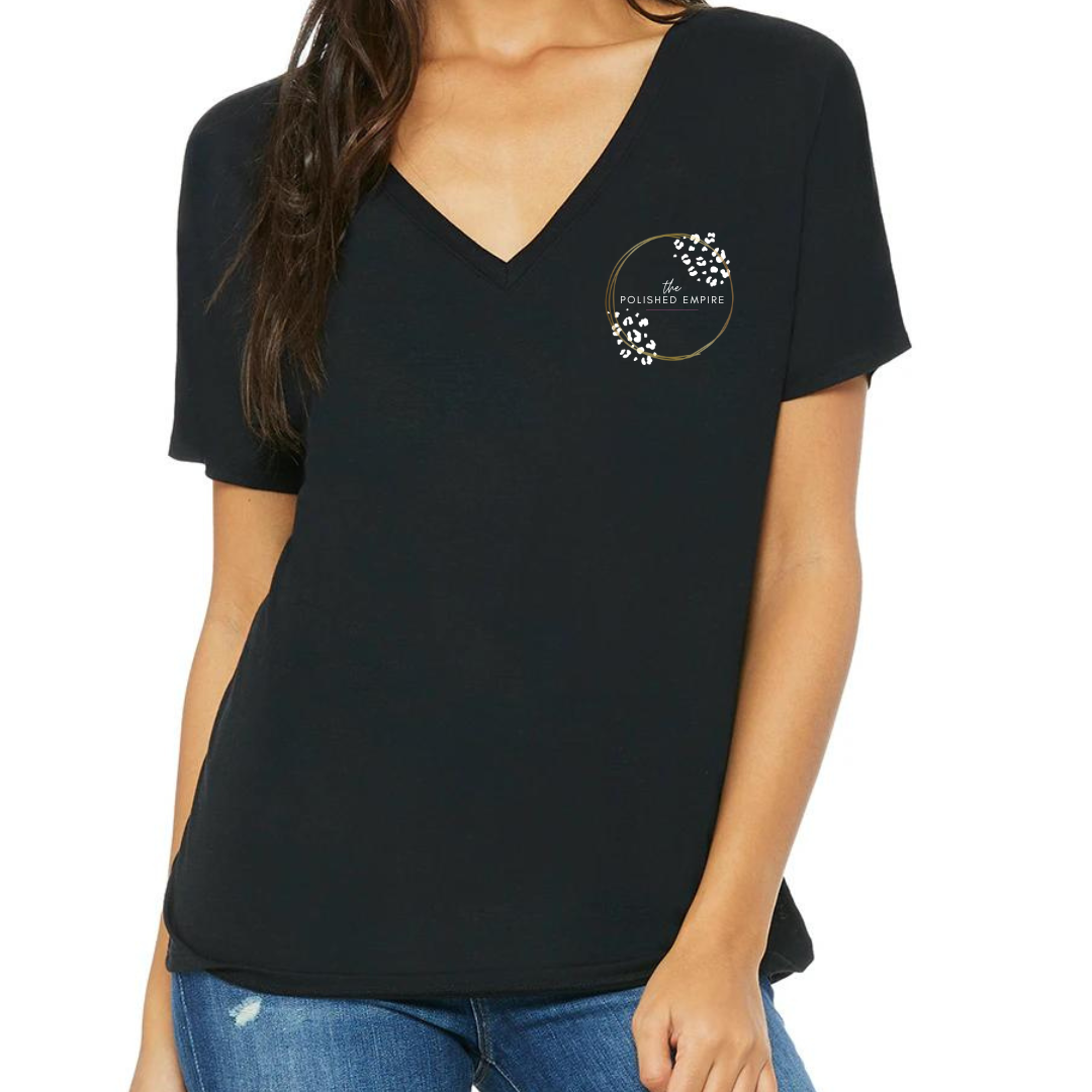 The Polished Empire - Women's Slouchy V-Neck Tee