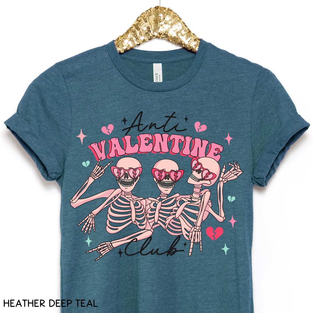 Valentines - Anti Valentine Club - Unisex Adult Tee