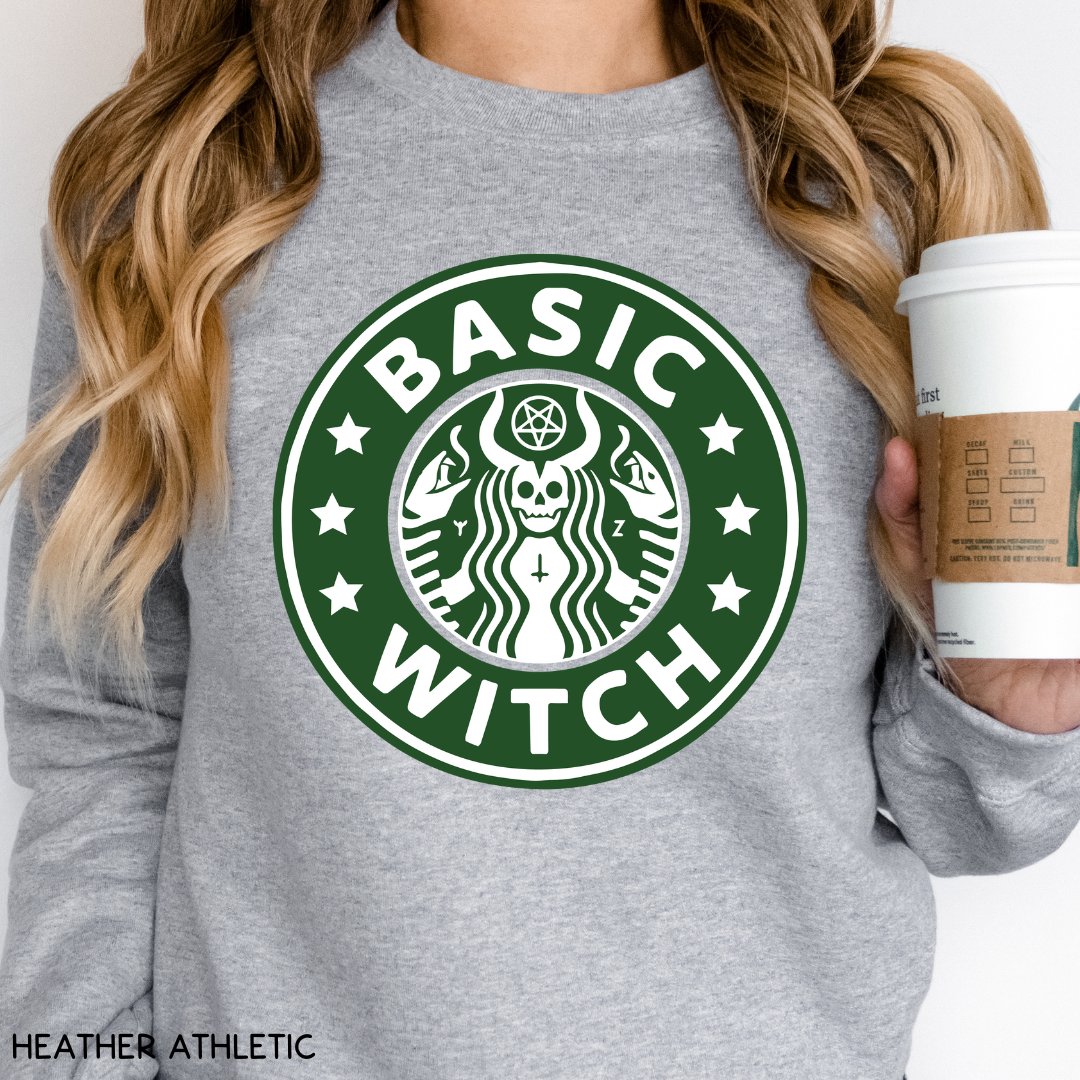 Halloween - Sweatshirt - Starbucks Basic Witch