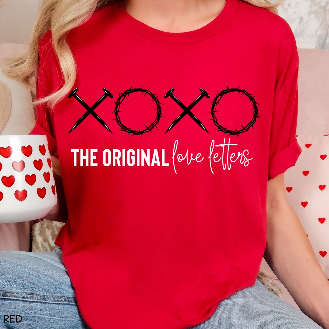 Valentine's - XOXO Love Letters - Unisex Adult Tee