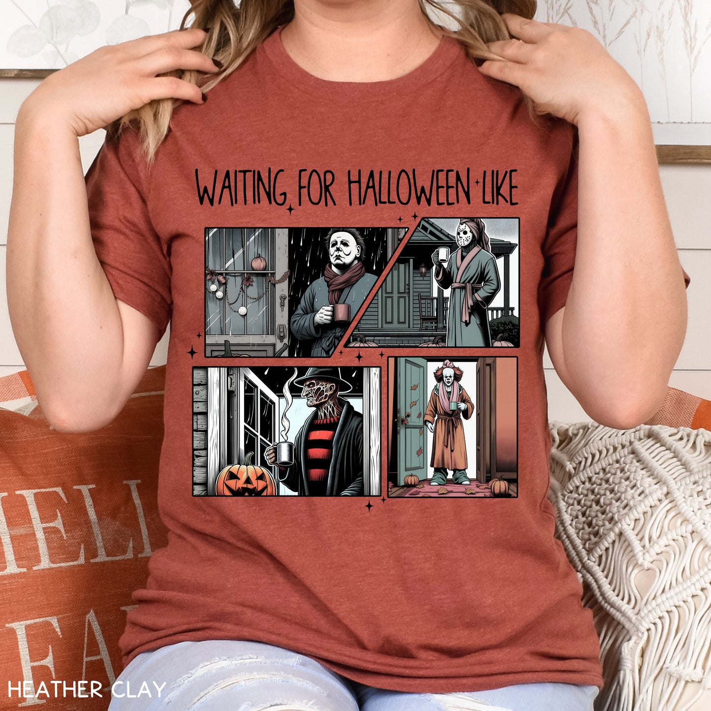 Halloween - Villains Waiting For Halloween - Unisex Adult Tee