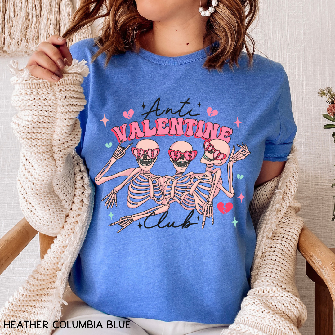 Valentines - Anti Valentine Club - Unisex Adult Tee