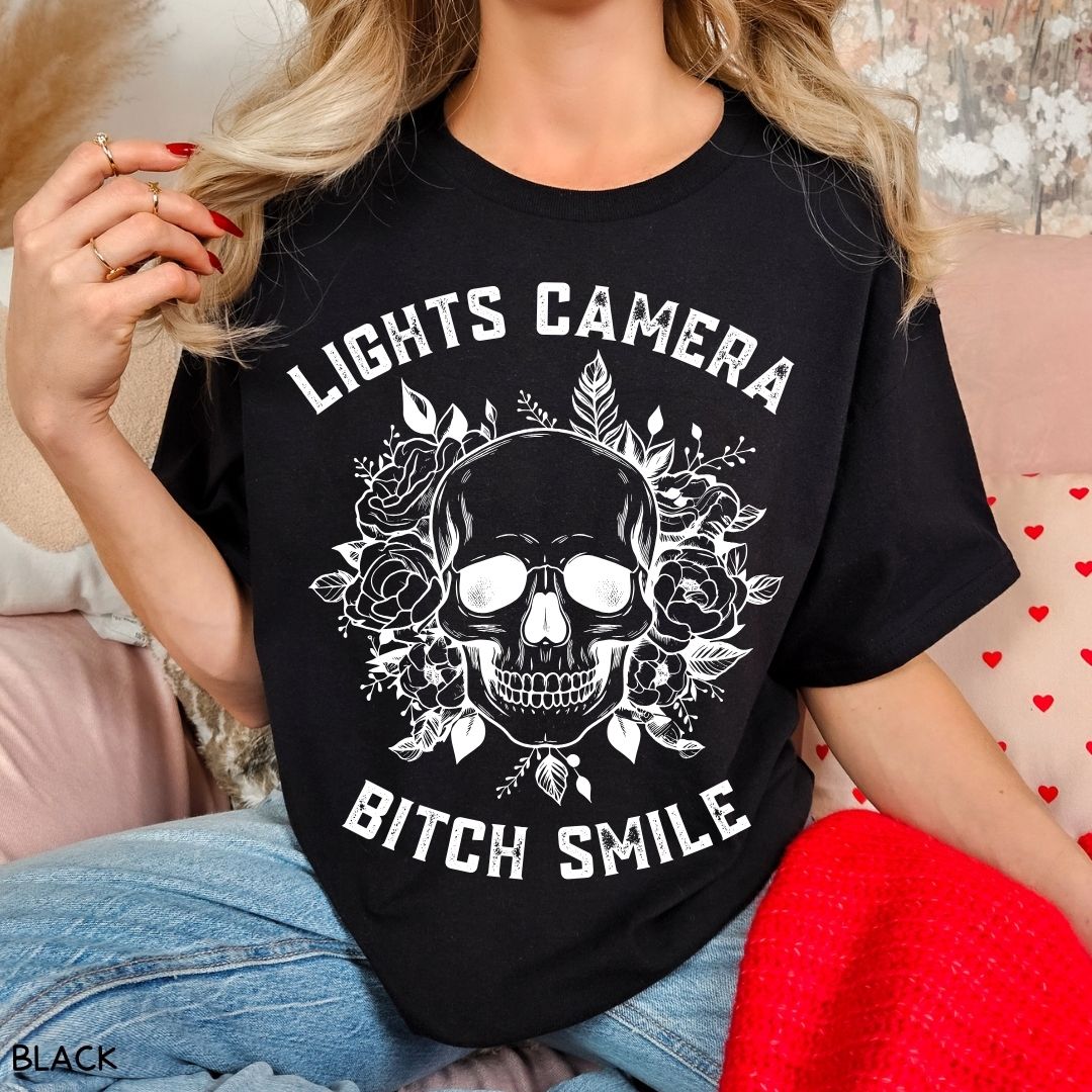 Swiftie - Lights Camera Bitch Smile - Unisex Adult Tee