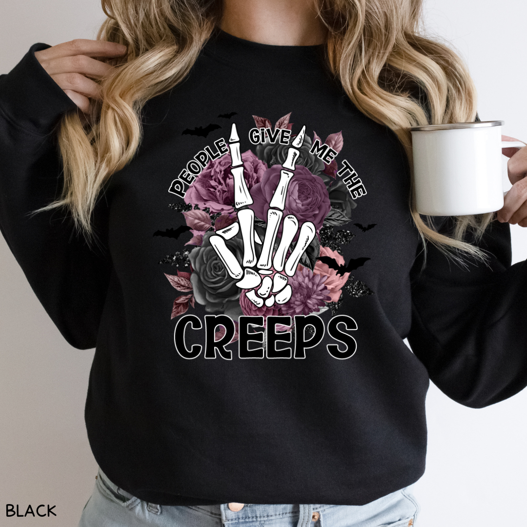 Halloween - Sweatshirt - People Give Me the Creeps