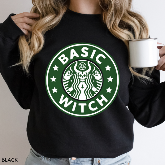 Halloween - Sweatshirt - Starbucks Basic Witch