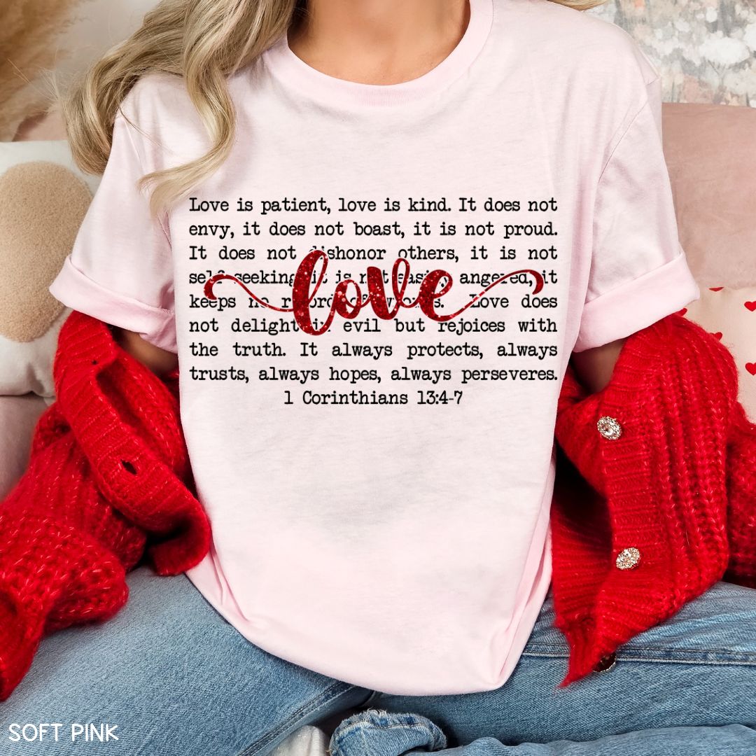 1 Corinthians Love - Unisex Adult Tee