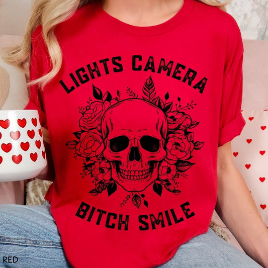 Swiftie - Lights Camera Bitch Smile - Unisex Adult Tee