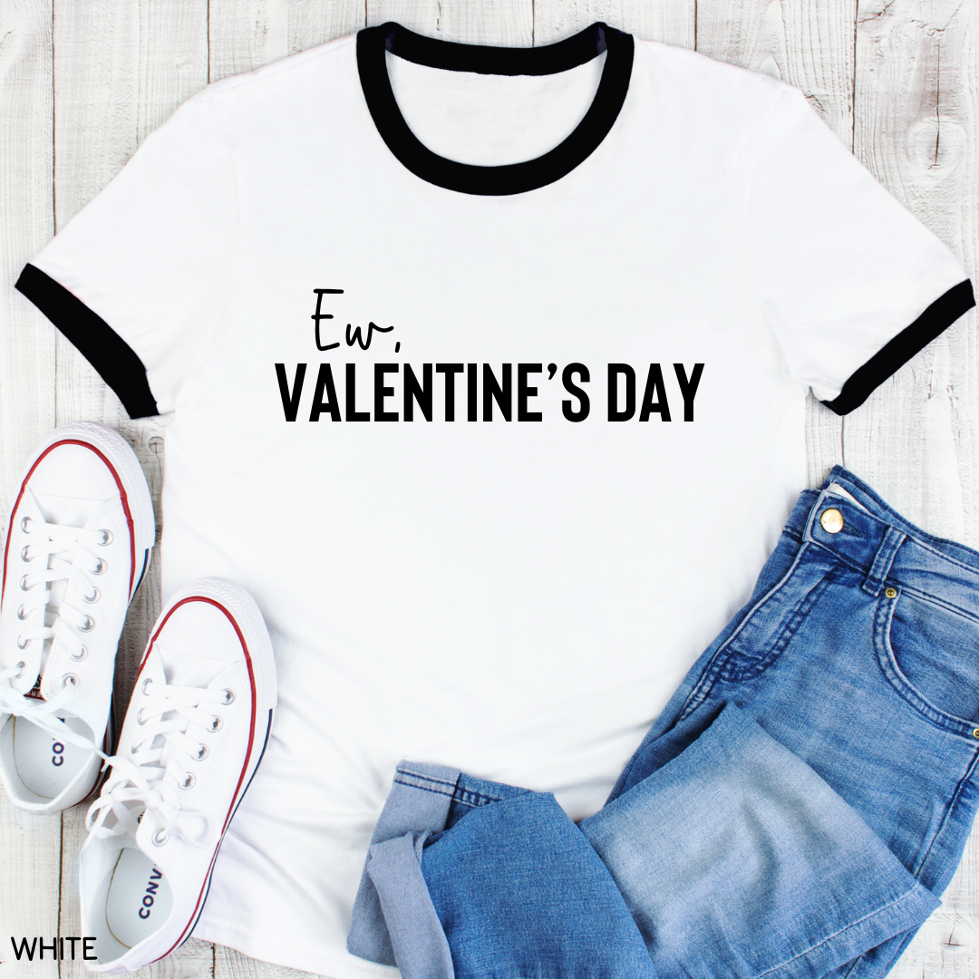 Valentines - Ew Valentine's Day - Unisex Adult Tee