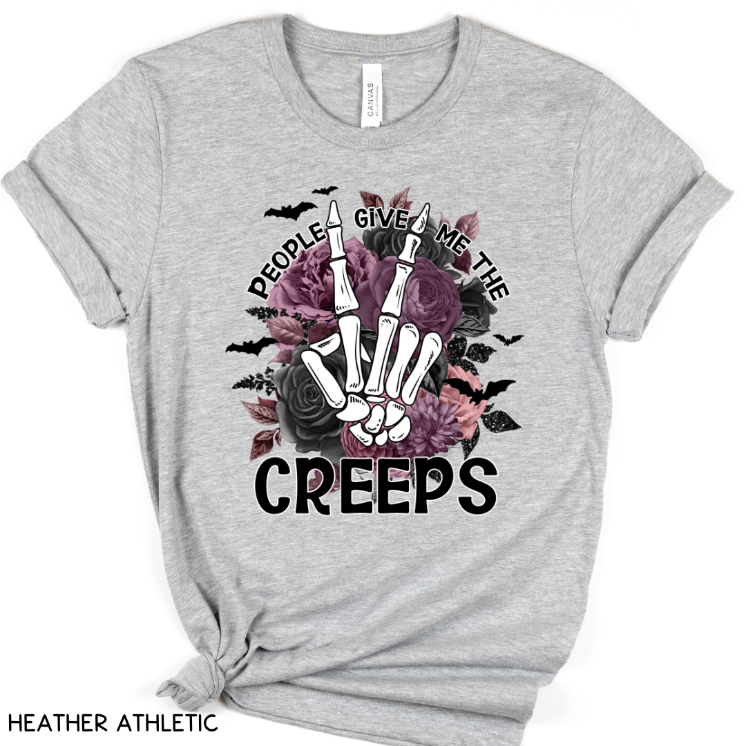 Halloween - Adult Tee - People Give Me The Creeps