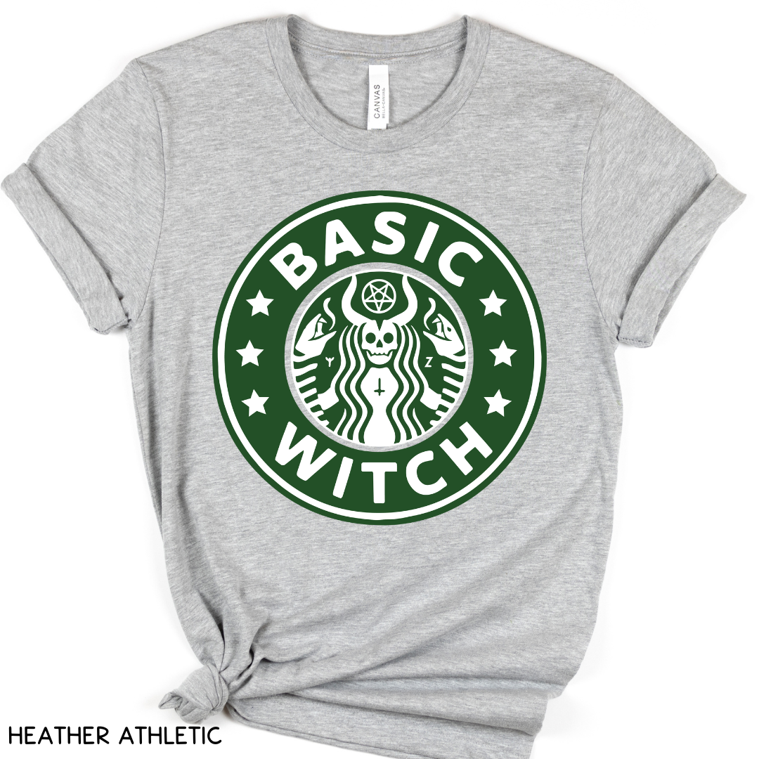 Halloween - Adult Tee - Starbucks Basic Witch