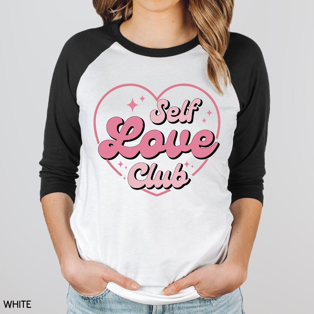 Valentines - Self Love Club Heart - Unisex Adult Tee