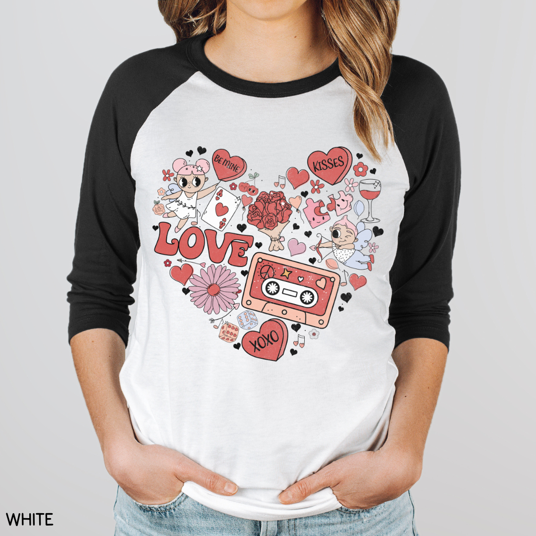 Valentines - Vintage Valentine - Unisex Adult Tee