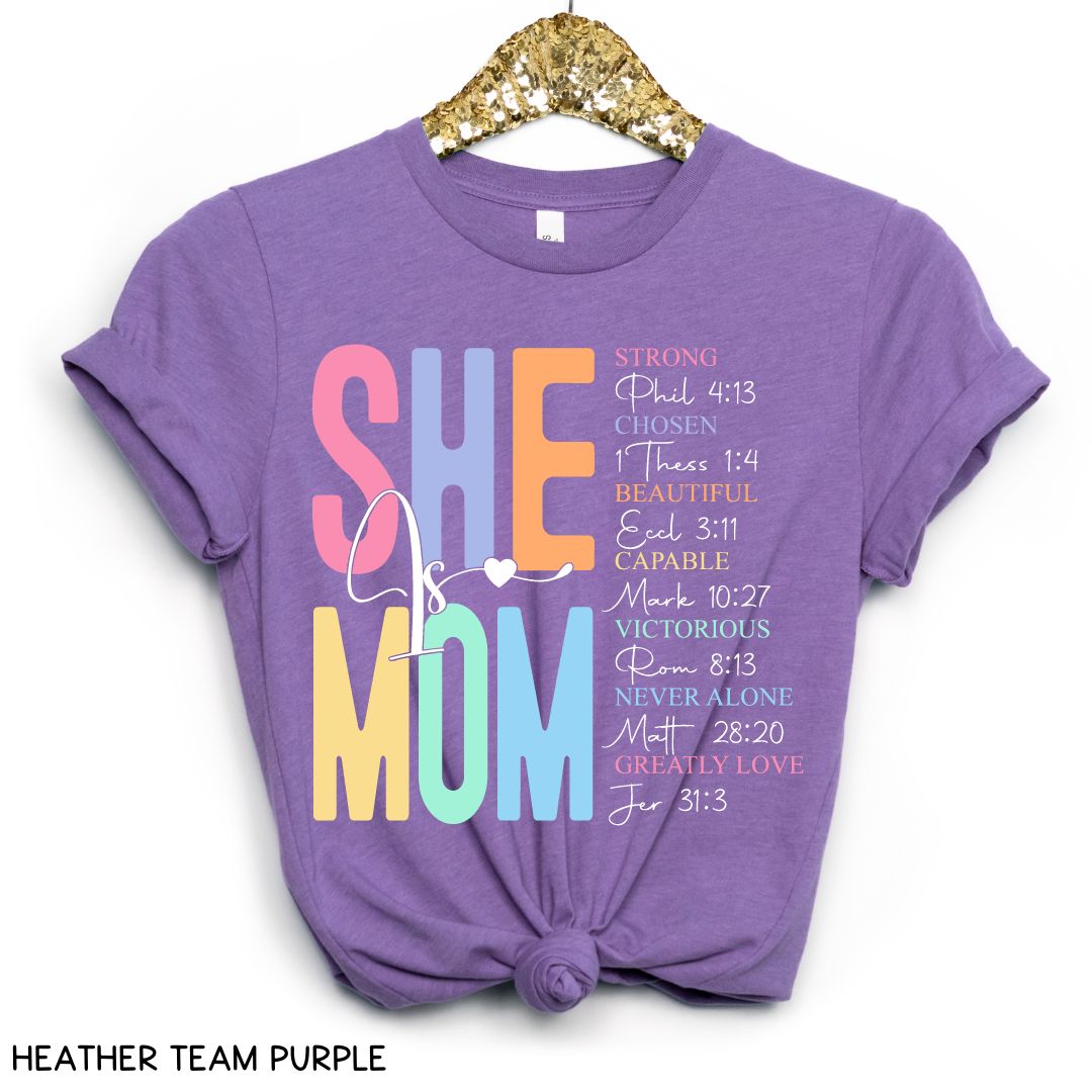 She Is Mom - Unisex Adult Tee